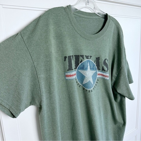 Texas Lone Star State Green Tee Short Sleeve XL - Picture 7 of 7